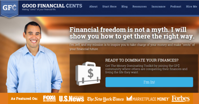 Jeff Rose Good Financial Cents Homepage