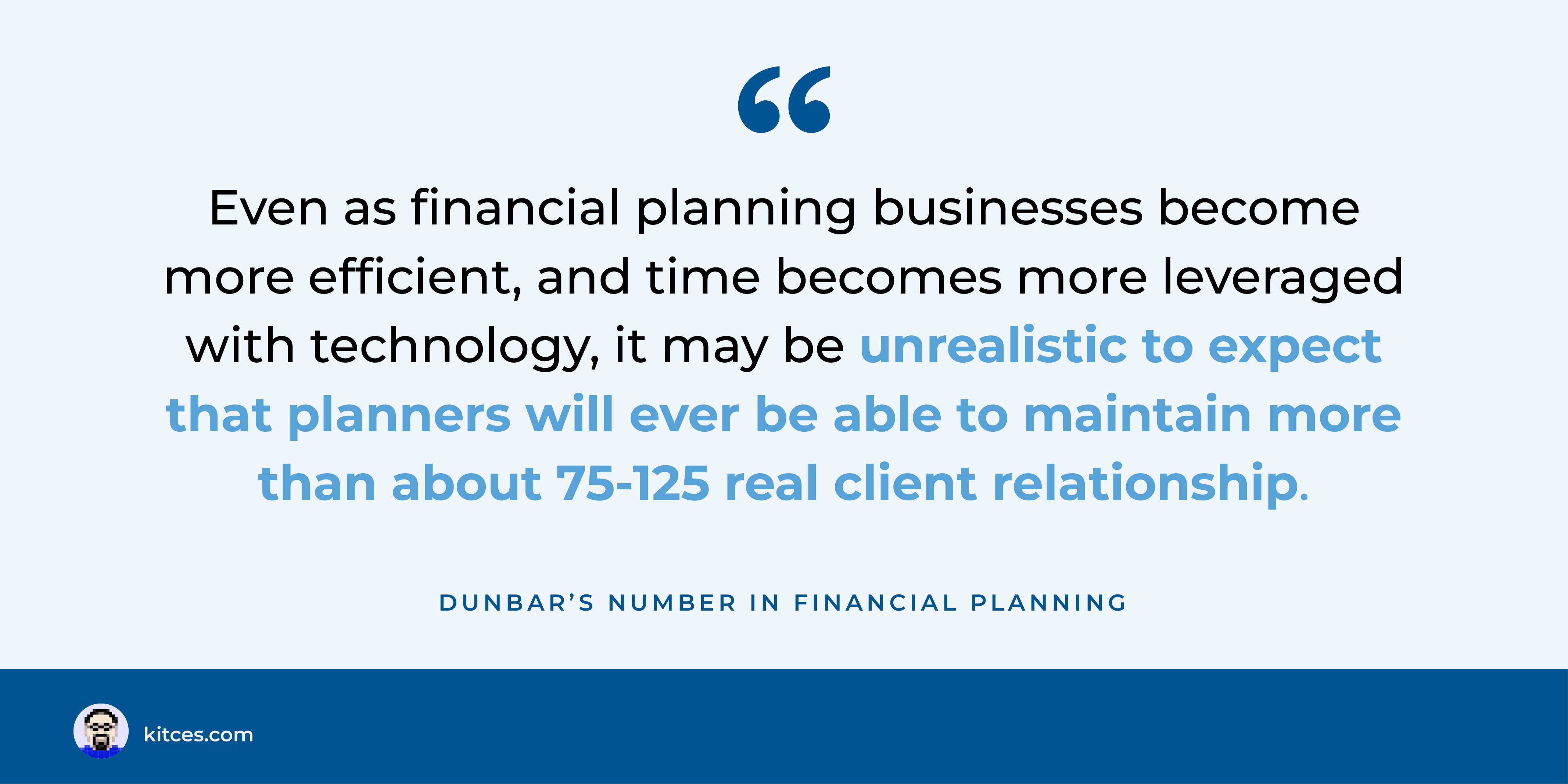 Dunbar's Number And Maximum Financial Planning Relationships