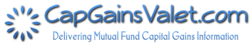 CapGainsValet - Delivering Mutual Fund Capital Gains Information