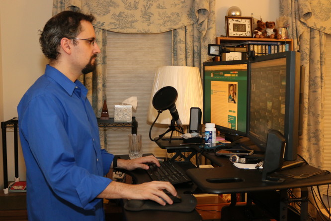 Michael Kitces At His VariDesk Standing Desk