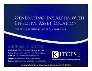 Generating Tax Alpha With Effective Asset Location Wetherby Mar 24 2016 Cover Page pdf image