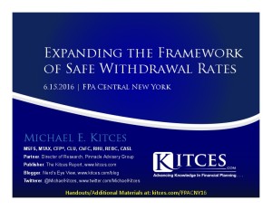 Expanding the Framework of Safe Withdrawal Rates FPA Central NY Jun 15 2016 Cover Page pdf image