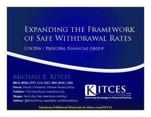Expanding the Framework of Safe Withdrawal Rates Principal Financial Group May 24 2016 Cover Page pdf image