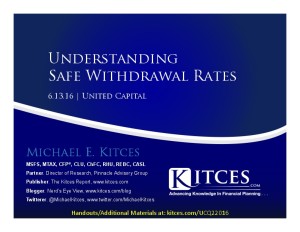 Understanding Safe Withdrawal Rates United Capital Webinar Jun 13 2016 Cover Page 1 pdf image