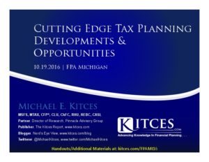 Cutting Edge Tax Planning Developments Opportunities FPA Michigan Oct 19 2016 Cover Page pdf image