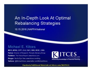 An In Depth Look At Optimal Rebalancing Strategies NAPFA National Oct 15 2016 Cover Pagepdf pdf image
