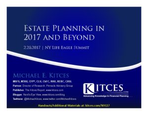 Estate Planning in 2017 and Beyond NY Life Eagle Summit Feb 28 2017 Cover Page pdf image