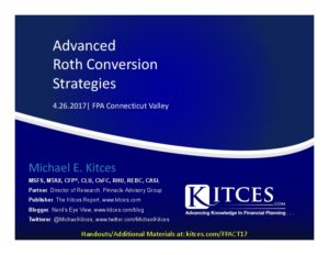 Advanced Roth Conversion Strategies FPA CT Valley Apr 26 2017 Cover Page 1 pdf image
