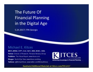 Future of Financial Planning in the Digital Age FPA Georgia May 24 2017 Cover Page pdf image