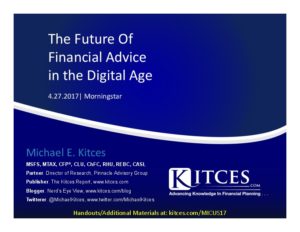 Future of Financial Planning in the Digital Age Morningstar Apr 27 2017 Cover Page pdf image