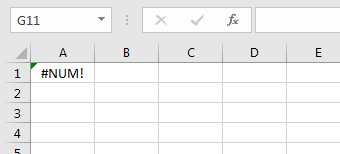 Excel Guess Error