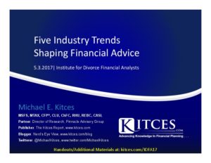 Five Industry Trends Shaping Financial Advice IDFA May 3 2017 Cover Page pdf image