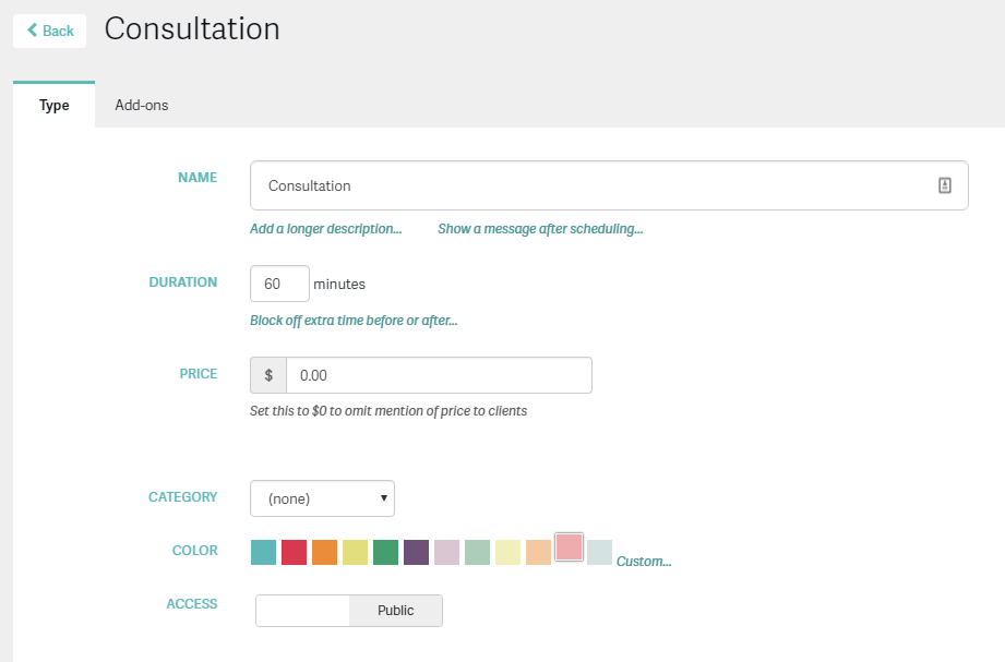 Acuity Scheduling Intake Customization