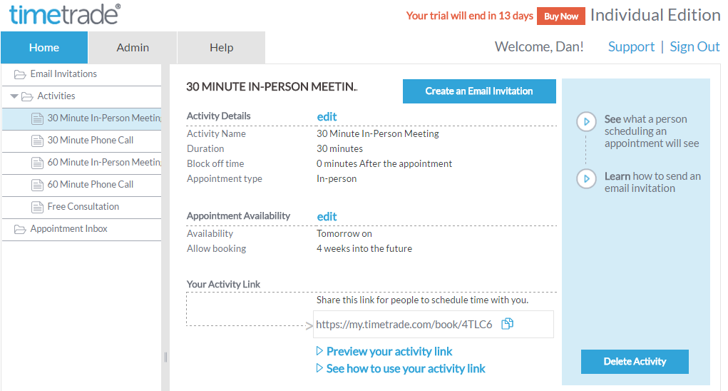 TimeTrade Scheduling Form