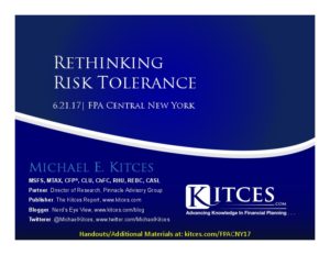 Rethinking Risk Tolerance FPA Central NY Jun 21 2017 Cover Page pdf image