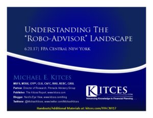 Understanding The Robo Advisor Landscape FPA Central NY Jun 21 2017 Cover Page pdf image