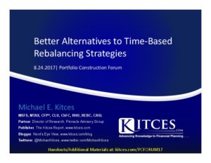 Better Alternatives to Time Based Rebalancing Strategies Portfolio Construction Forum Aug 24 2017 Cover Page pdf image