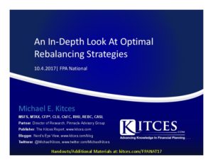 An In Depth Look At Optimal Rebalancing Strategies FPA National Oct 4 2017 Cover Page pdf image