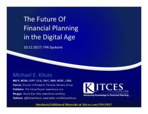 Future of Financial Planning in the Digital Age FPA Spokane Oct 12 2017 Cover Page pdf image