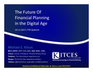 Future of Financial Planning in the Digital Age FPA Spokane Oct 12 2017 Cover Page pdf image