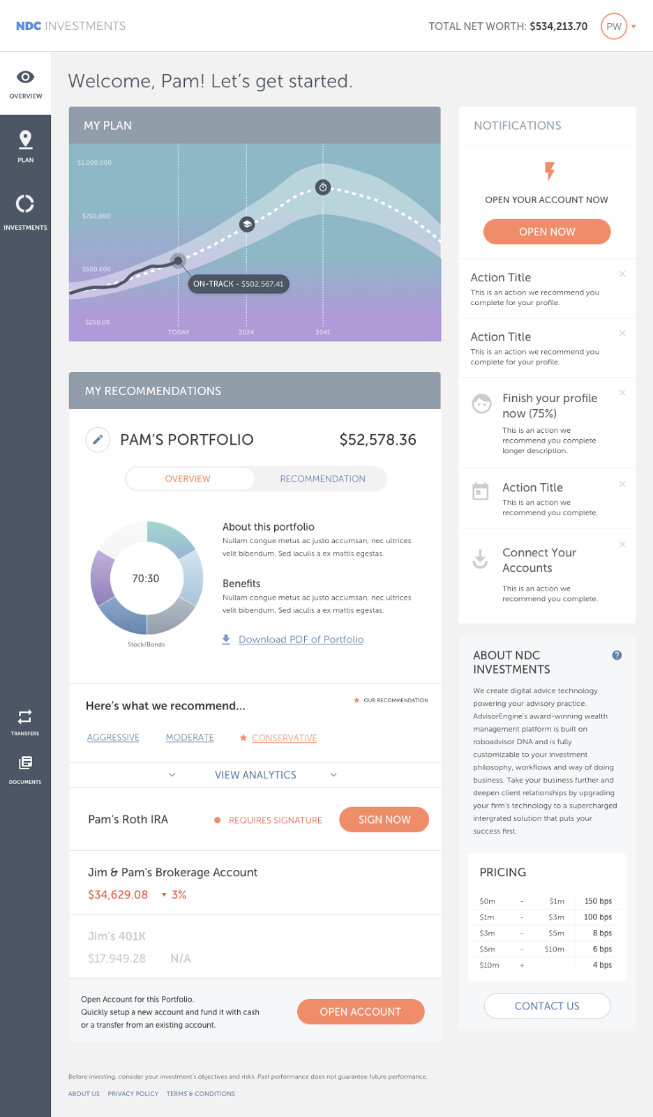 AdvisorEngine Redesigned Portal