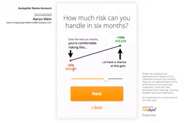 Riskalyze Risk Assessment