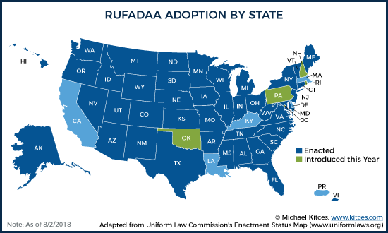 RUFADAA Enactment Map