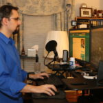 Michael At His VariDesk Standing Desk