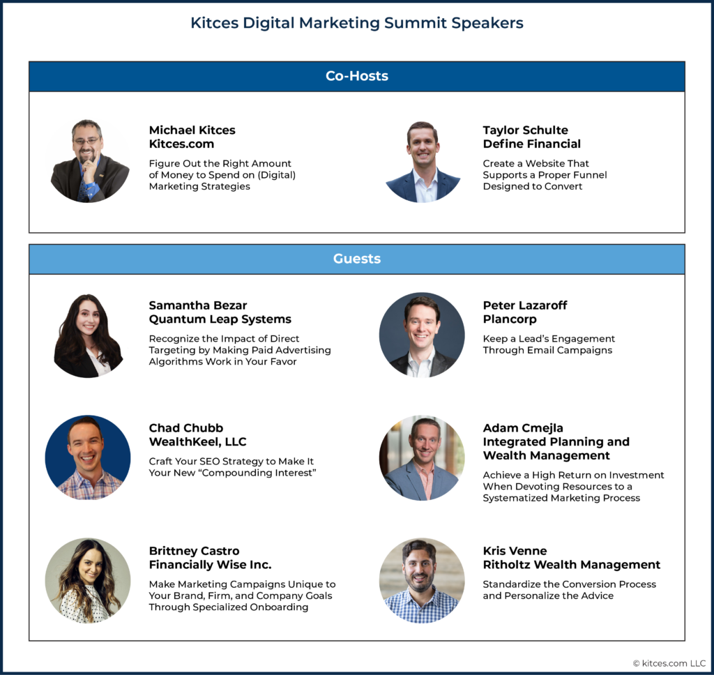 Kitces Digital Marketing Summit Speakers