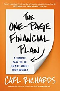 One-Page Financial Plan Book Cover