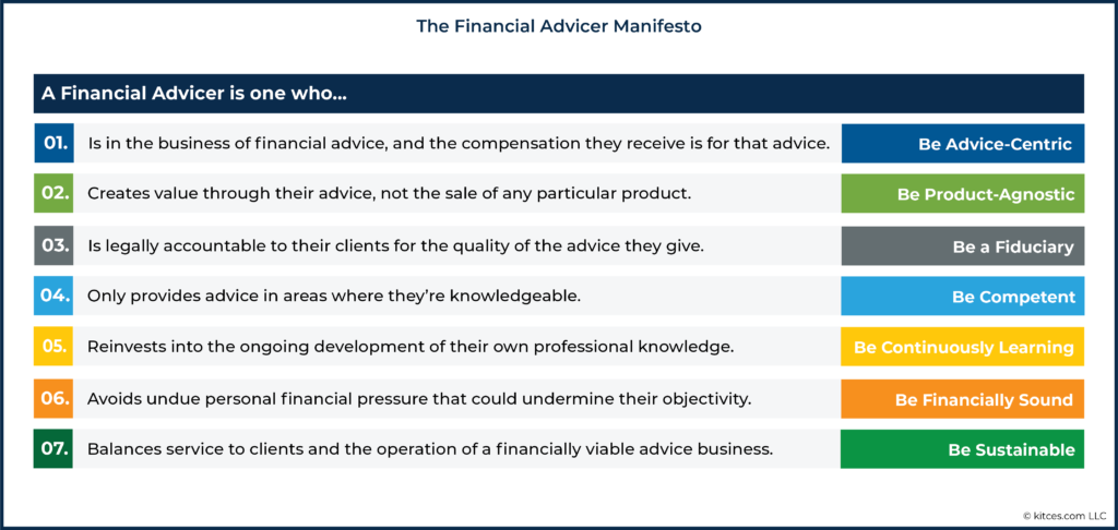 The Financial Advicer Manifesto