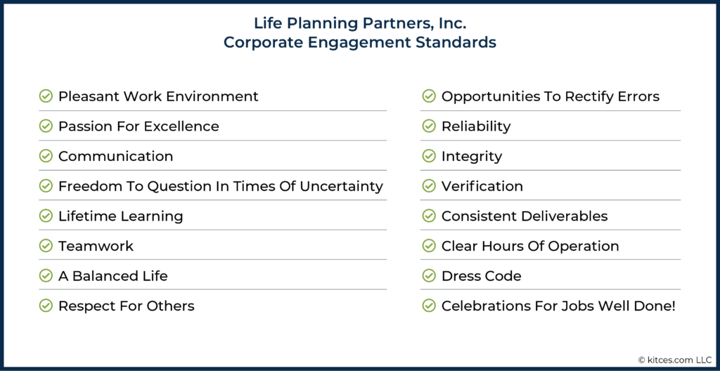 Life Planning Partners Corporate Engagement Standards