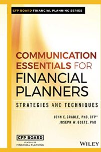 Communication Essentials For Financial Planners Book Cover