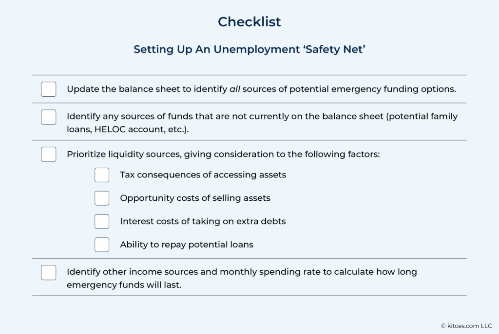 Checklist For Setting Up An Unemployment Safety Net