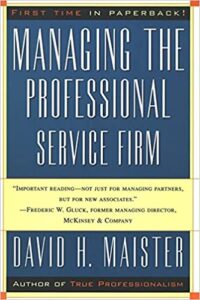 Managing The Professional Service Firm Book Cover