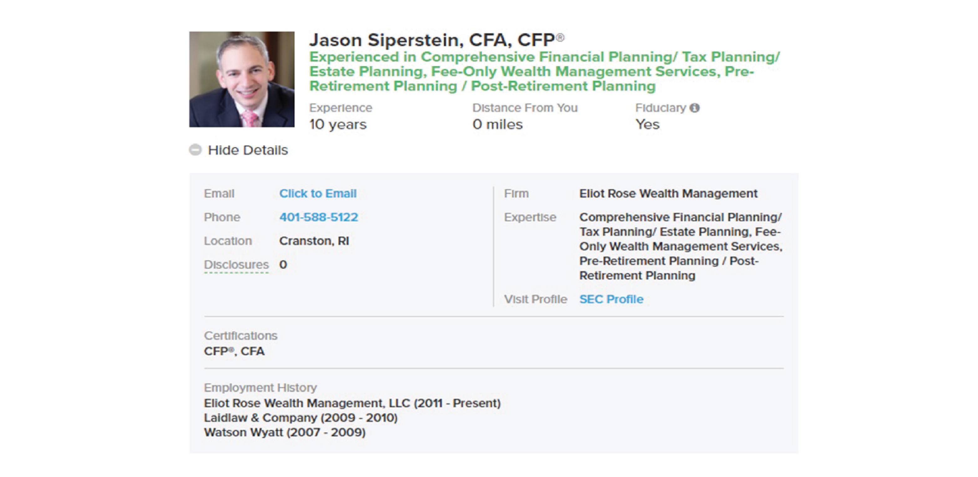 Jason Siperstein Professional Profile