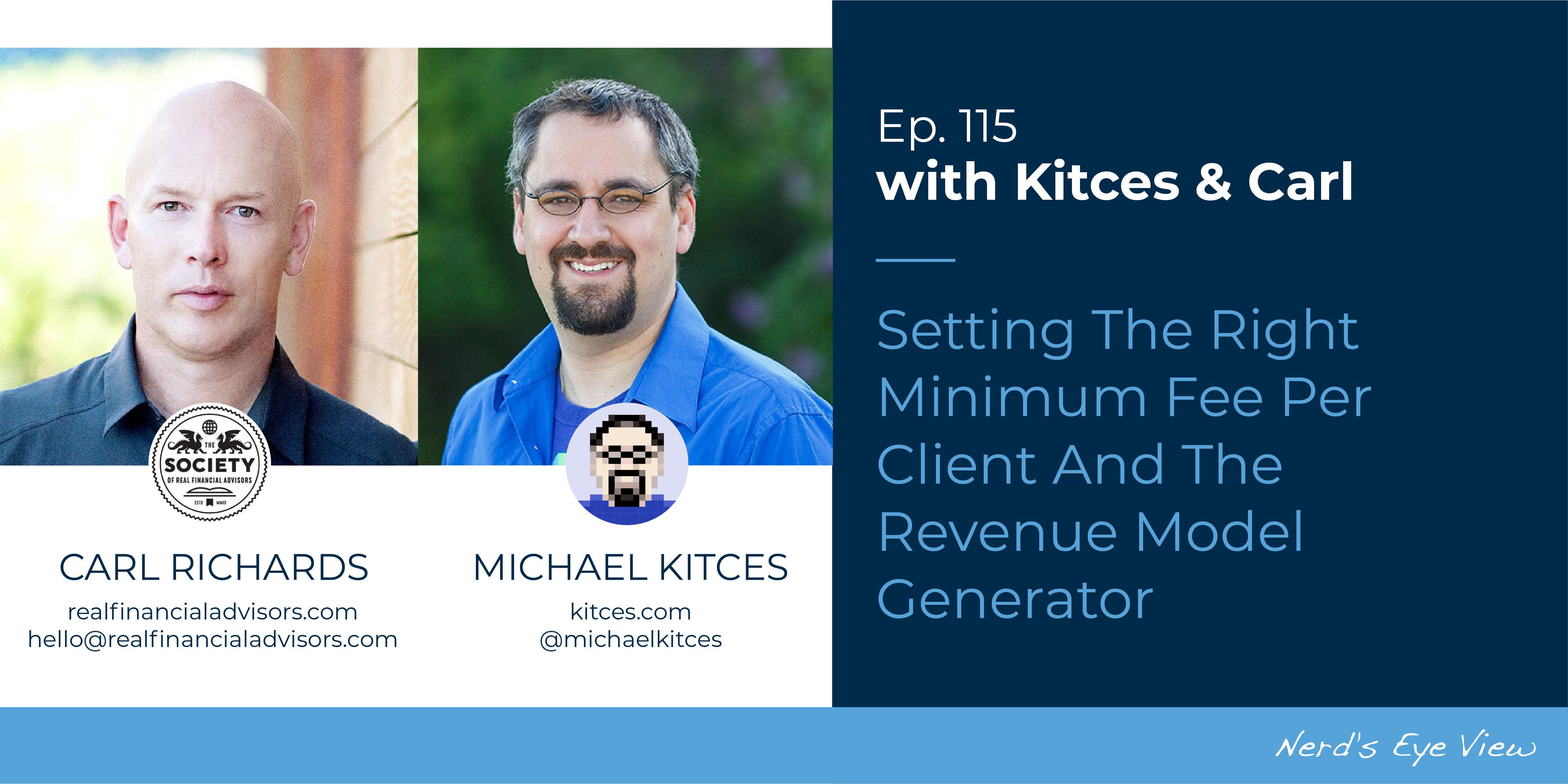 Kitces Carl Ep Setting The Right Minimum Fee Per Client And The Revenue Model Generator Social Image