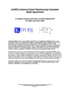 ACRES Agreement Thumbnail - Non-Solicit Agreements