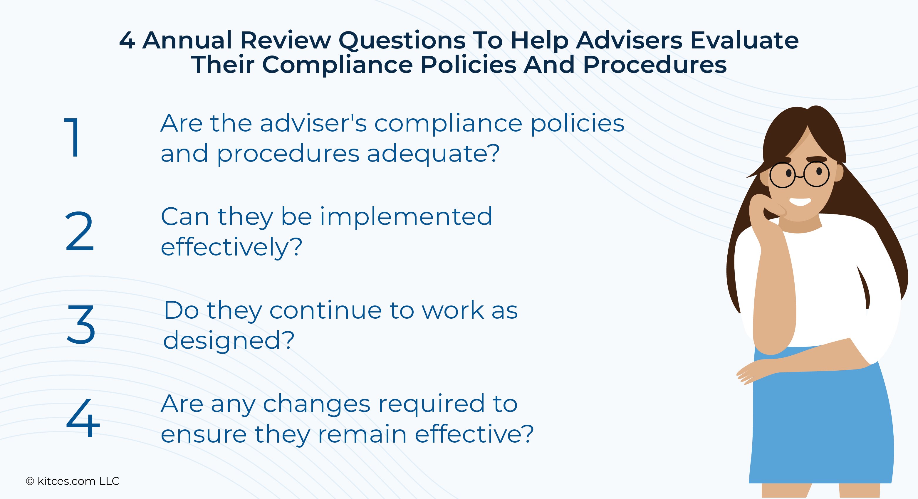 Annual Review Questions To Help Advisers Evaluate Their Compliance Policies And Procedures