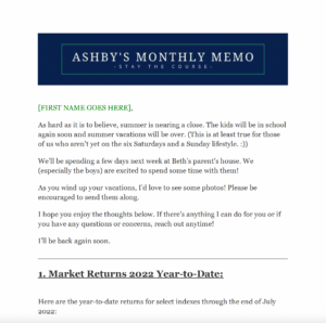 Ashby's Monthly Memo Thumbnail