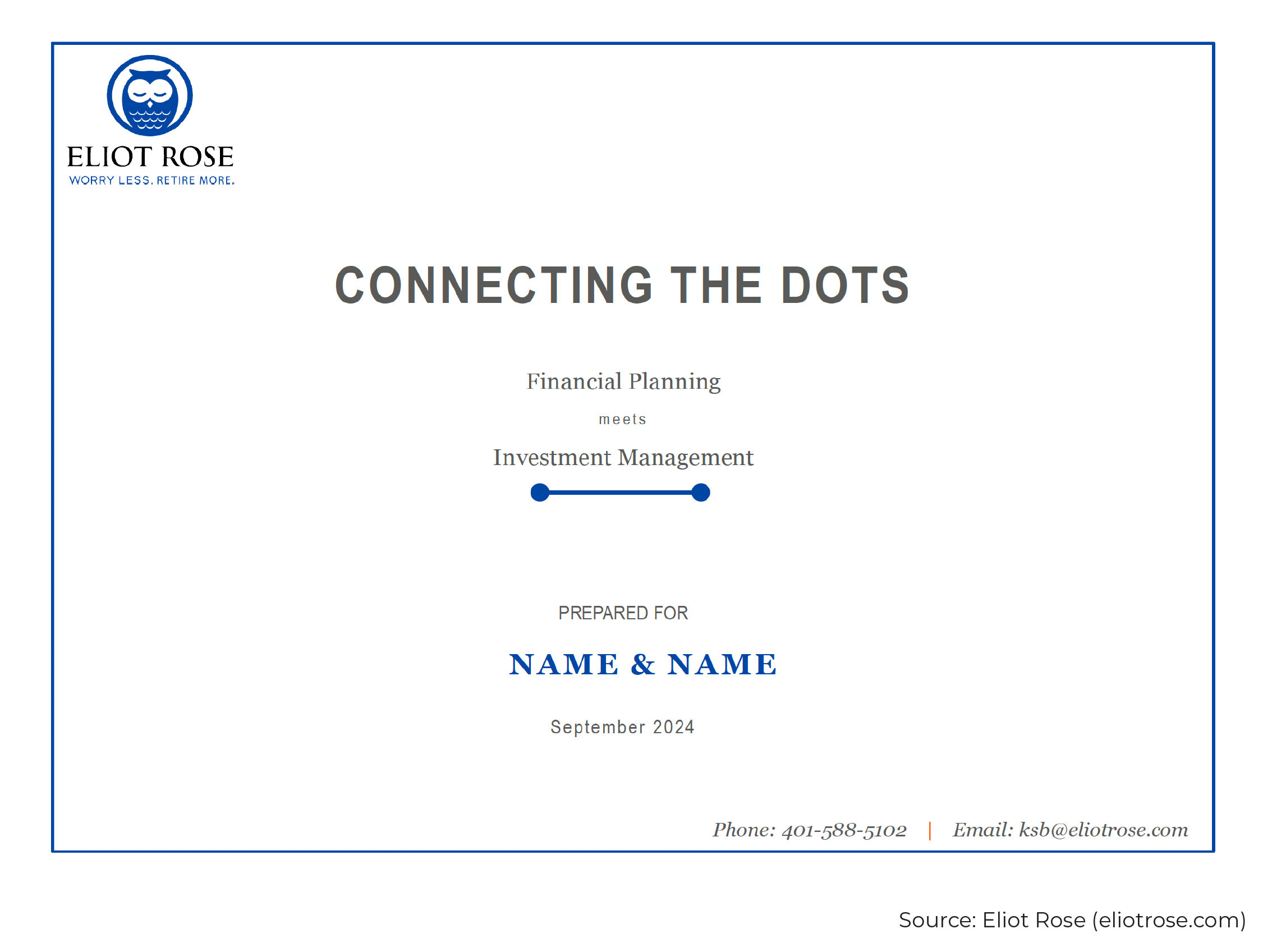 Eliot Rose Wealth Management Connecting The Dots