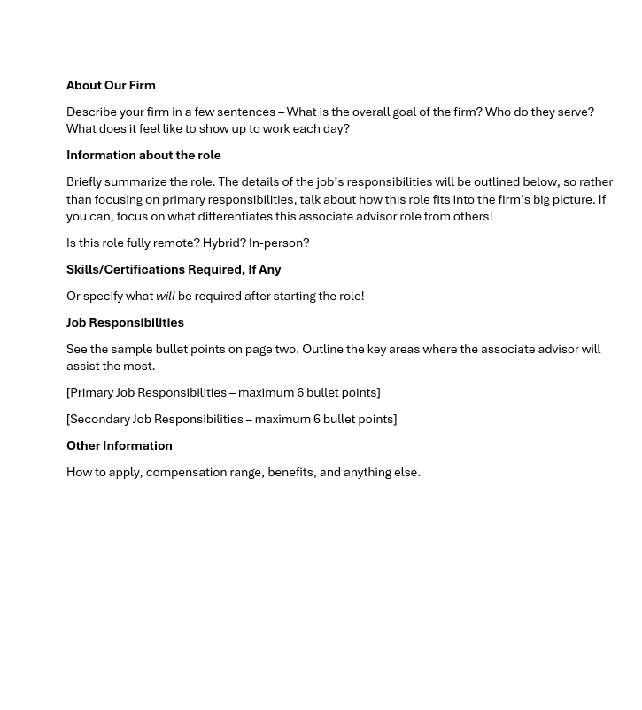 Thumbnail of Sample JD